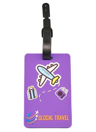 Tiera bagagelapp Travel Purple