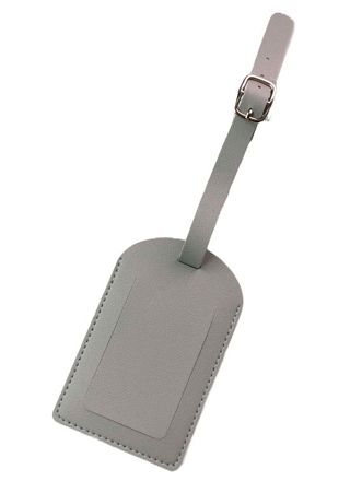 Tiera tag till bagage konstläder Grey