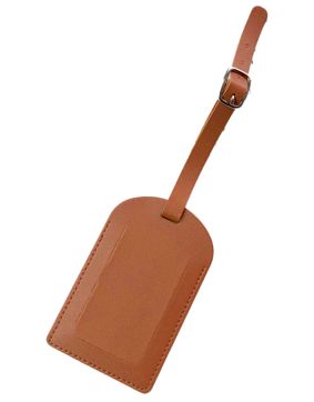Tiera tag till bagage konstläder Brown