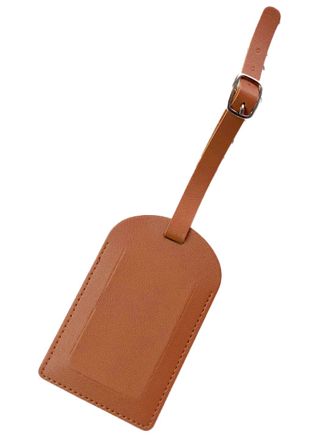 Tiera tag till bagage konstläder Brown