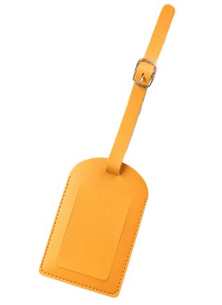 Tiera tag till bagage konstläder Yellow