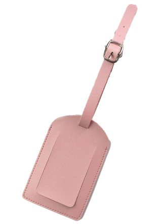 Tiera tag till bagage konstläder Pink