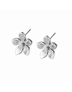 Lykken Trend blomma stålörhängen 18 mm