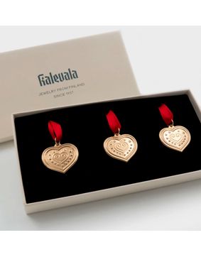 Kalevala Euran Sydän 3-delad Juldekorationsset 39109520