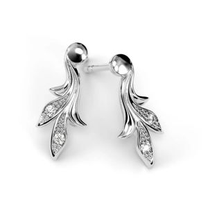 Festive Feeniks diamantörhängen vitguld main product photo