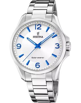 Festina Petite grey silver solar gents herrklocka F20656/1