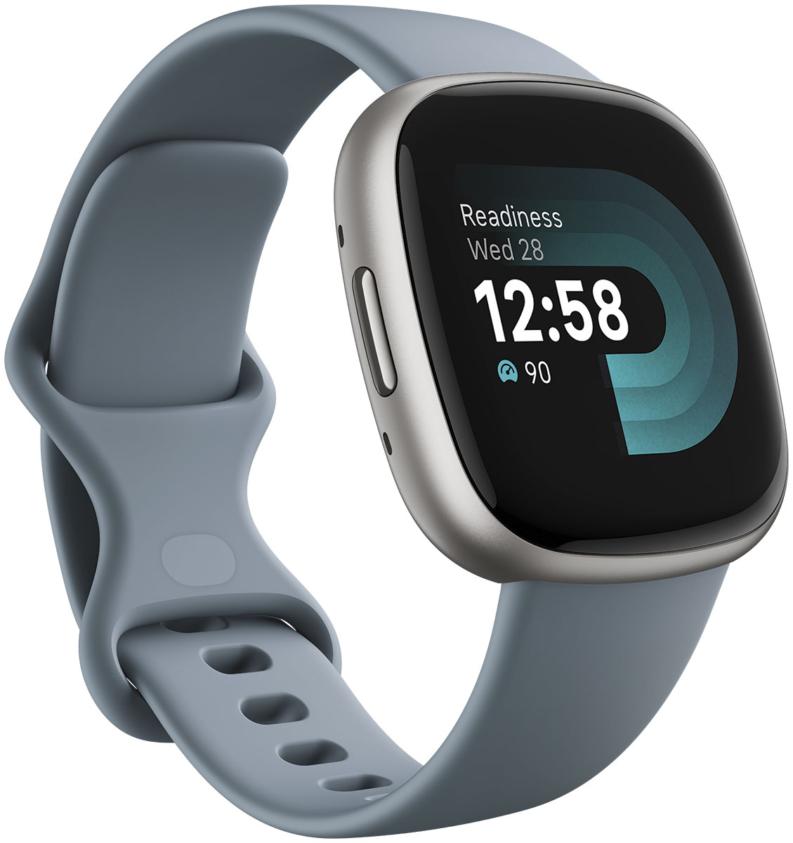 Fitbit Versa 4 smartwatch Waterfall Blue/Platinum