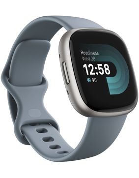Fitbit Versa 4 smartwatch Waterfall Blue/Platinum