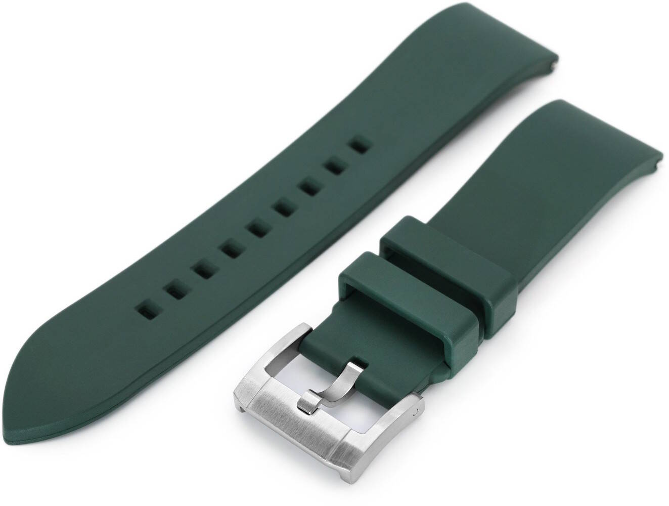 MiLTAT Straight End Emerald Green gummiarmband FKM01I