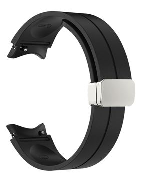 Tiera Samsung Galaxy Watch4 och Watch5 silikonarmband svart