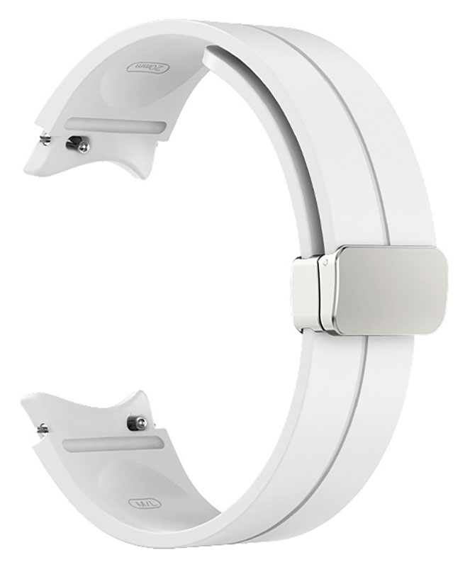 Tiera Samsung Galaxy Watch4 och Watch5 silikonarmband vit