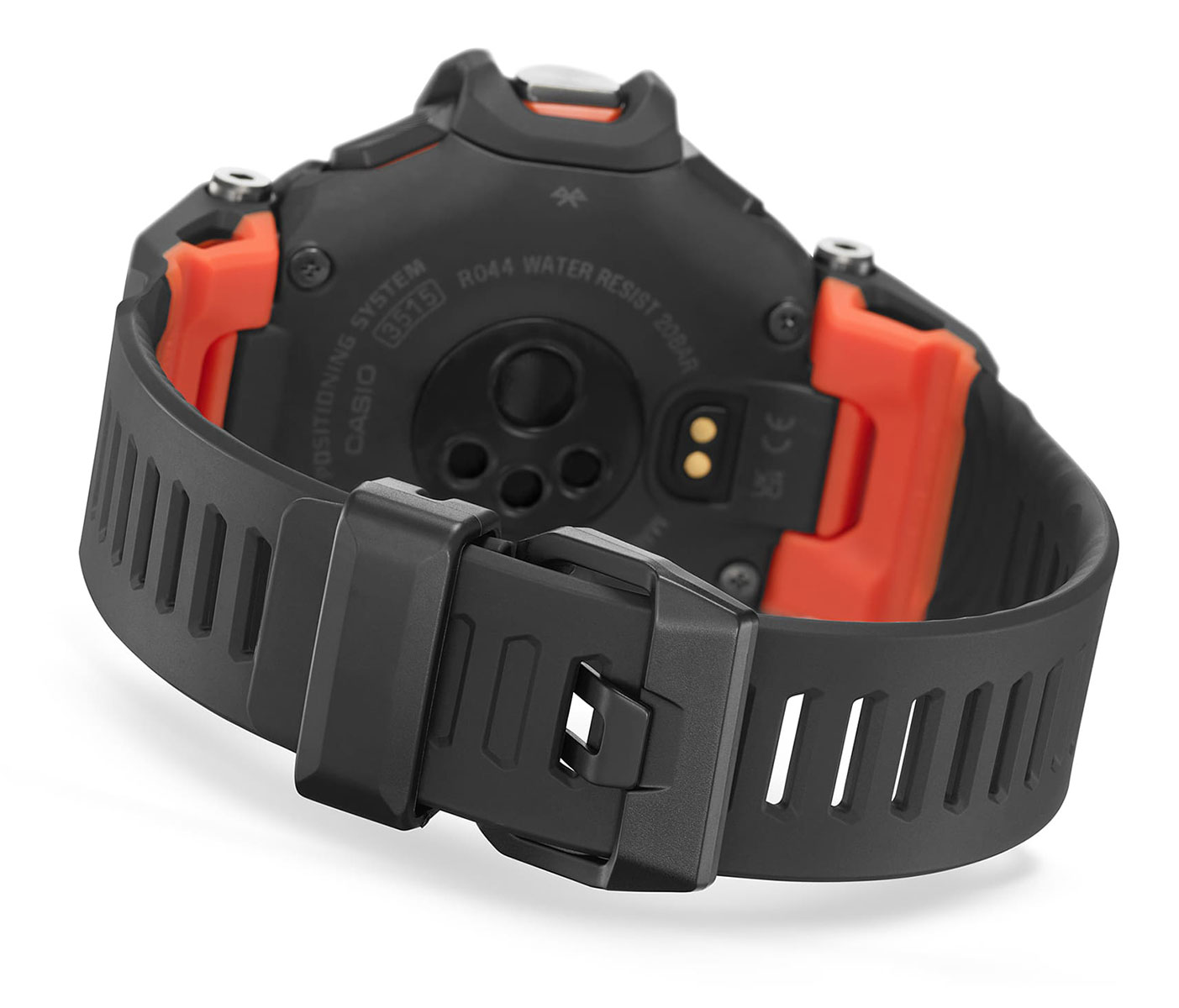 Lunette (bezel) De Rechange Pour Montre Casio GBD-H2000-1AER - Partie Noire Avec Inscription Rouge