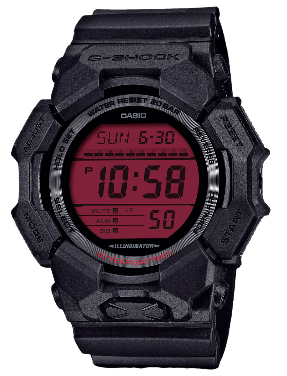 Casio G-Shock Black and Bold Red GD-010BBR-1ER