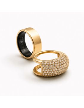HAALE II Pavé ringskydd guld