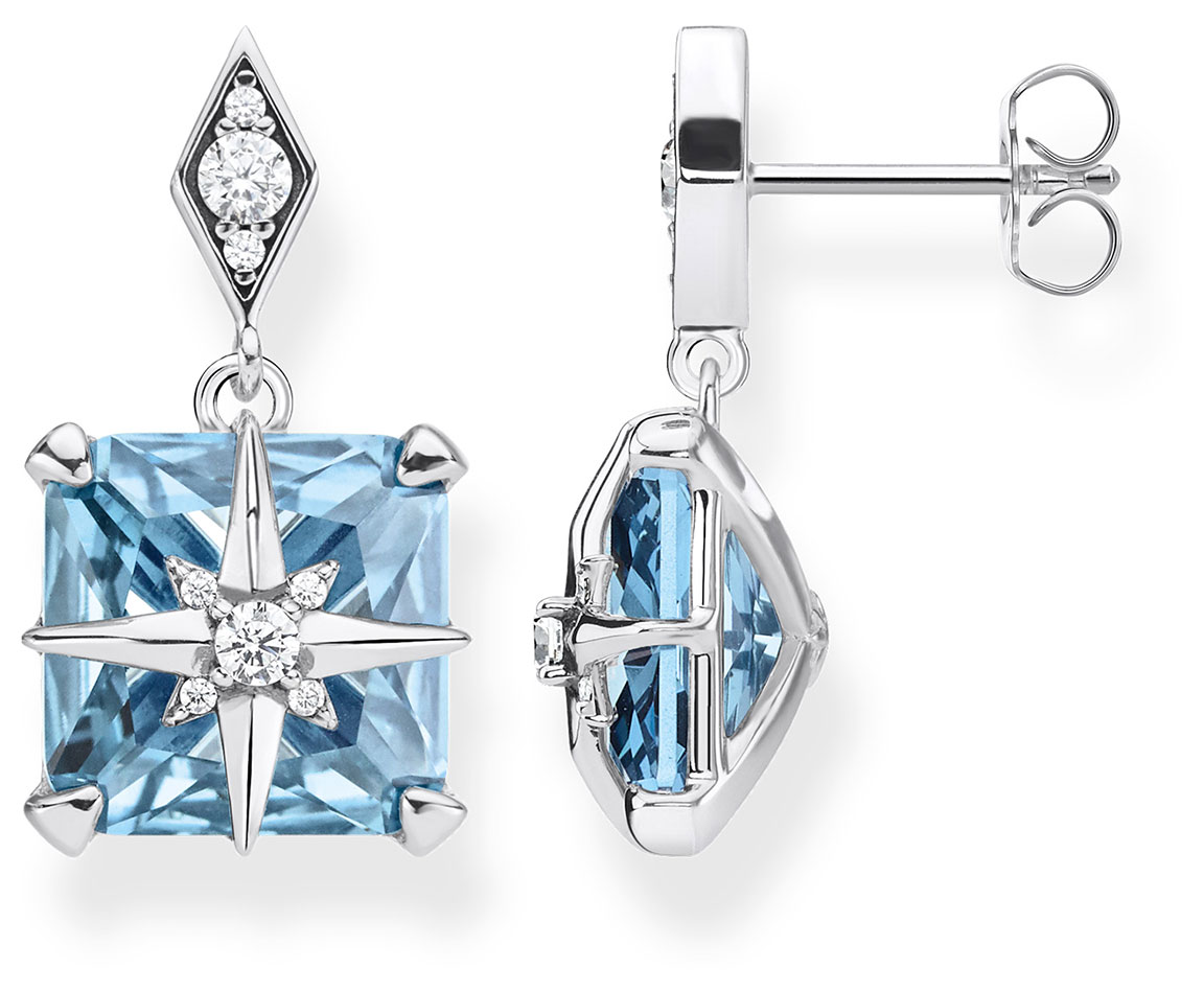 Thomas Sabo Blue Stone with Star örhängen H2108-644-31