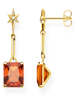 Thomas Sabo örhängen orange stone with star H2115-971-8