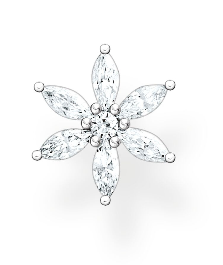 Thomas Sabo örhänge flower white stones H2196-051-14