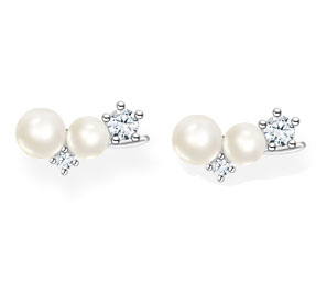 Thomas Sabo Charming White and Pearl ear climber örhängen H2211-167-1