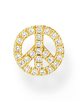 Thomas Sabo Charming Symbols gold Peace örhänge H2218-414-14