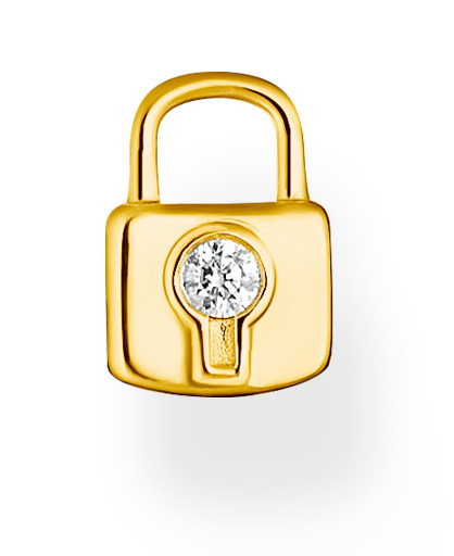 Thomas Sabo Love lock gold single örhänge H2219-414-14