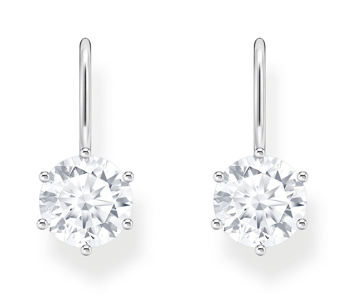 Thomas Sabo large zirconia stone silverörhängen H2287-051-14