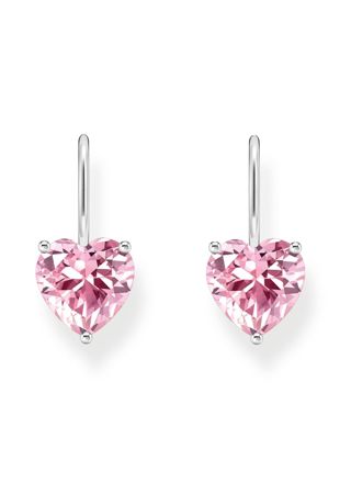 Thomas Sabo pink large zirconia heart hjärtörhängen H2288-051-9