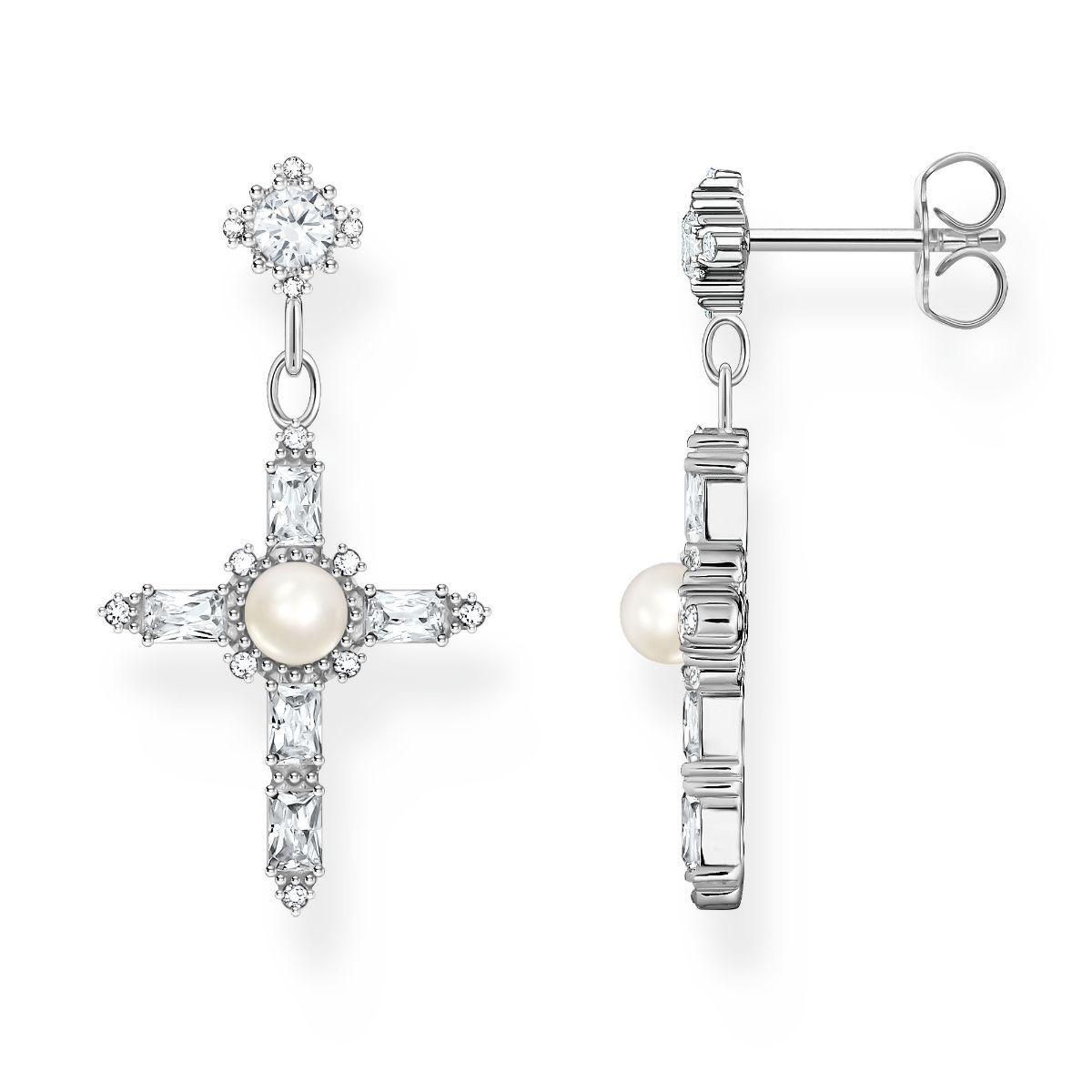 Thomas Sabo True Romance white stones korsörhängen H2312-167-14