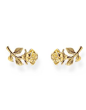 Thomas Sabo True Romance gold-plated örhängen med ros H2314-413-39