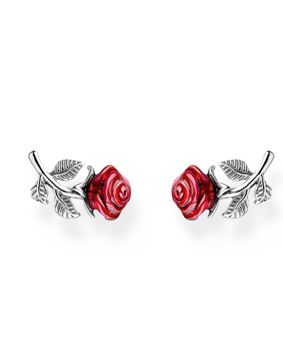 Thomas Sabo True Romance Silver ear Roses örhängen med ros H2314-664-10