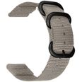 Tiera grå nylon armband