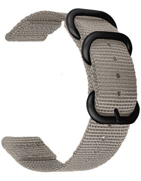 Tiera grå nylon armband