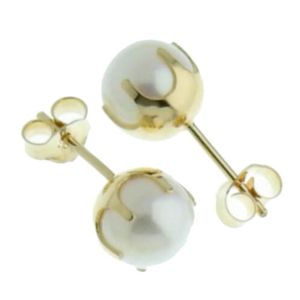 Örhänge i 14k guld med pärlor HE/KR main product photo