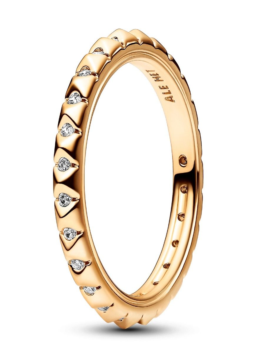 Pandora ME Pyramids 14k Gold-plated ring 162800C01
