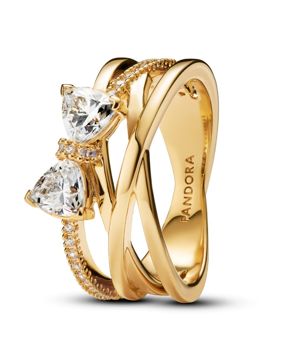 Pandora Timeless Bow 14k gold plated ring 163511C01