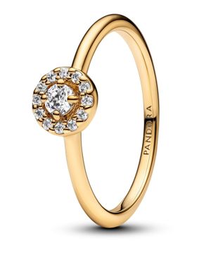 Pandora Timeless Halo 14k gold plated ring 163554C01