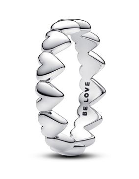 Pandora Moments Hearts sterling silver ring 193427C00