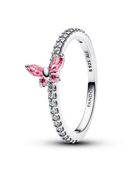 Pandora Timeless gnistrande rosa silverring 194269C02