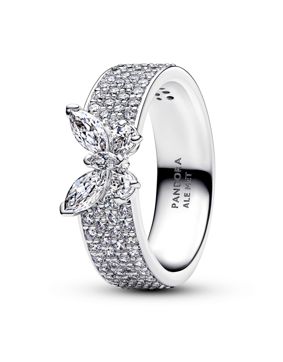 Pandora Timeless gnistrande fjäril silverring 194270C01
