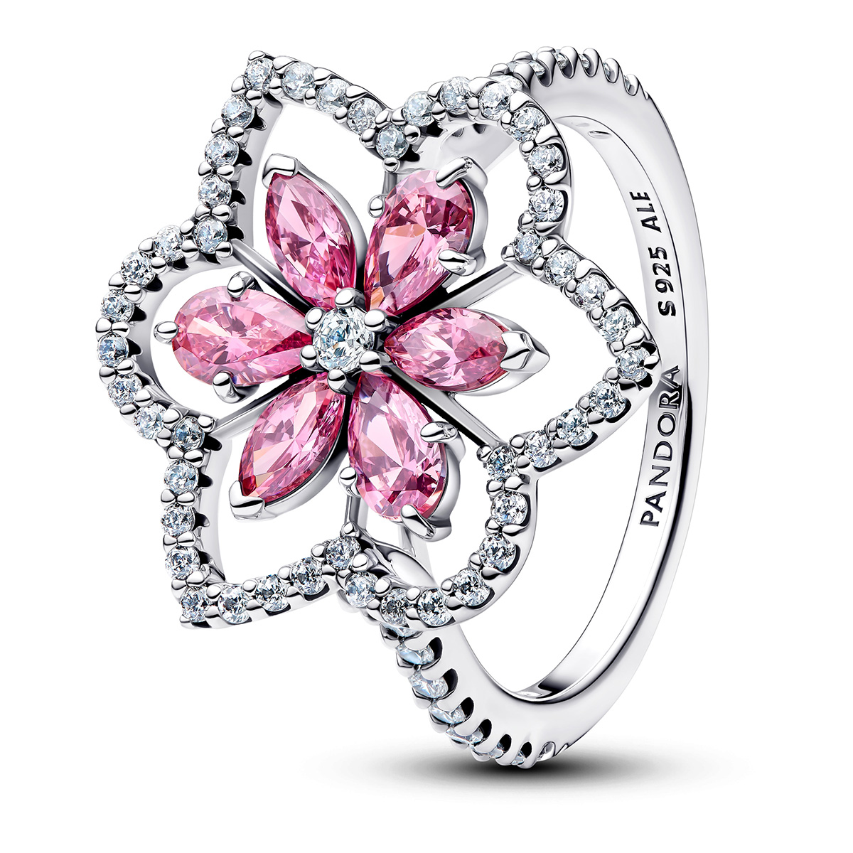 Pandora Timeless dubbel blomring i silver 194577C01-60