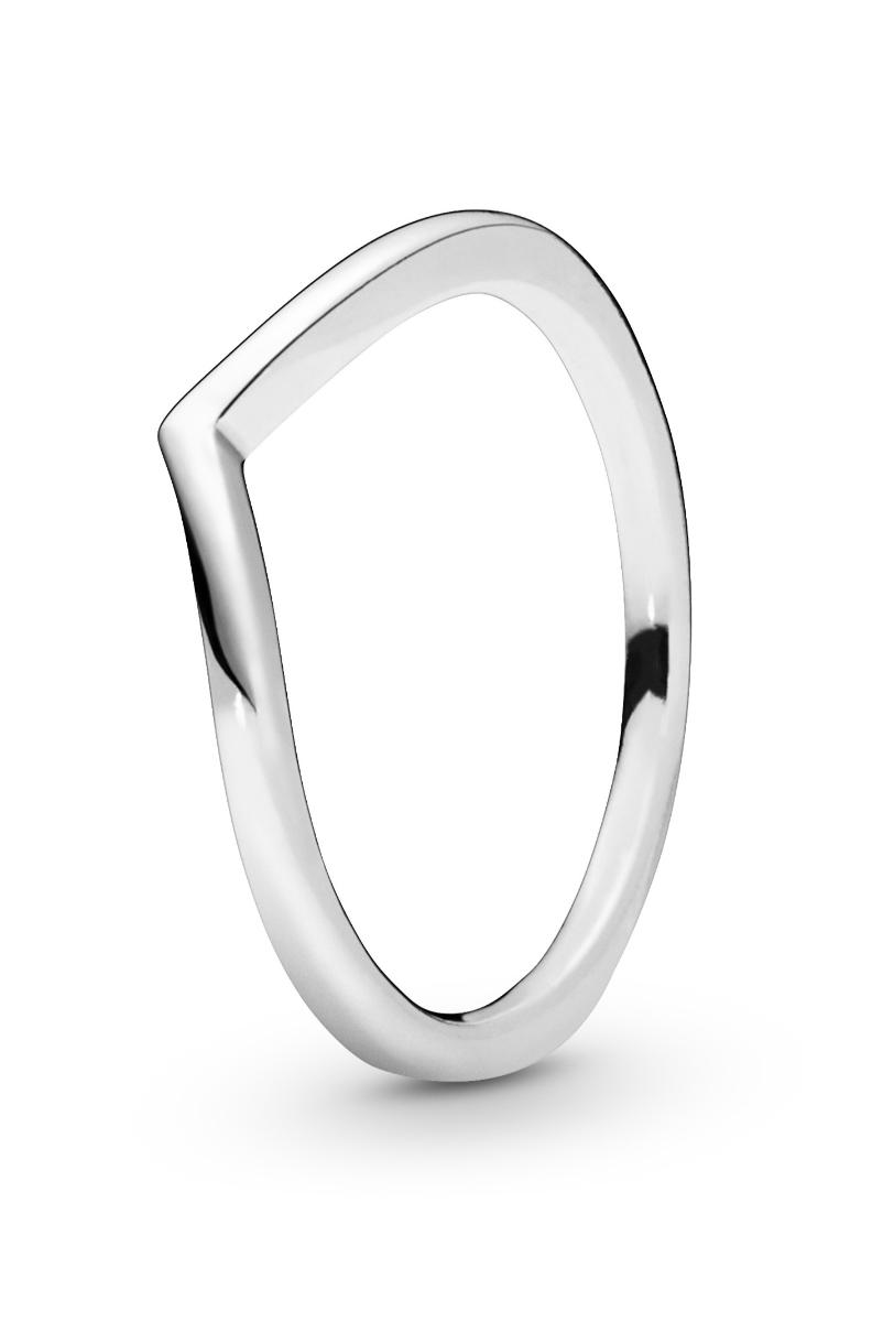 Pandora Polished Silver Wishbone ring 196314