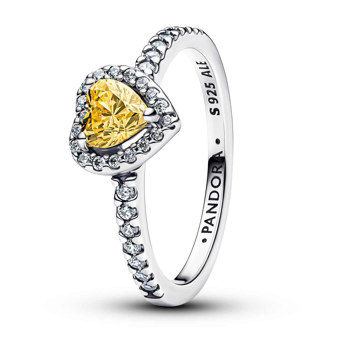 Pandora Timeless gnistrande hjärta silverring 198421C06-58