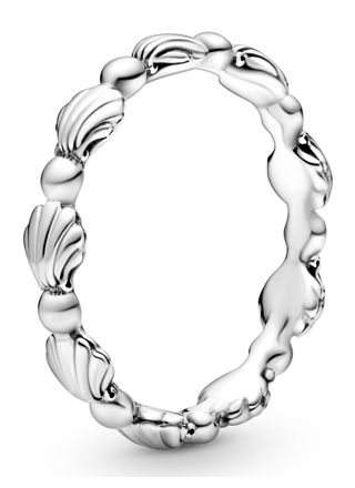 Pandora Beaded Seashell Silver ring 198943C00
