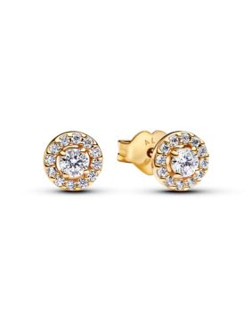 Pandora Timeless 14k gold plated halo örhänge 263019C01