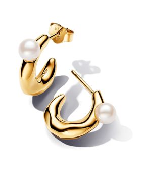 Pandora Essence 14k Gold-plated pärlörhängen 263261C01