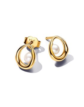Pandora Essence 14k Gold-plated pärlörhängen 263295C01