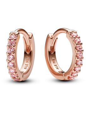 Pandora Timeless 14k rose gold plated örhänge pink cz 283015C01