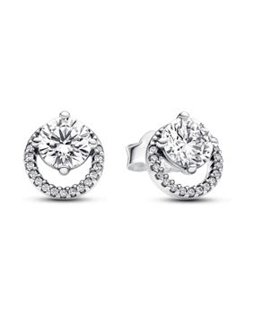 Pandora Timeless Sparkling Round Halo Stud Earrings Sterling silver örhängen 291248C01