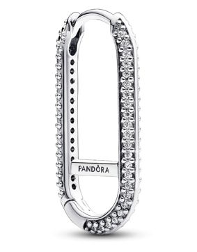 Pandora ME örhängen Extended Pave Link Sterling Silver 292796C01