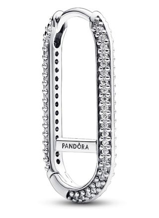 Pandora ME örhängen Extended Pave Link Sterling Silver 292796C01