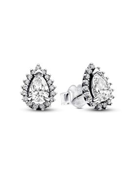 Pandora Timeless Sparkling Pear Halo Sterling silver örhängen 292834C01